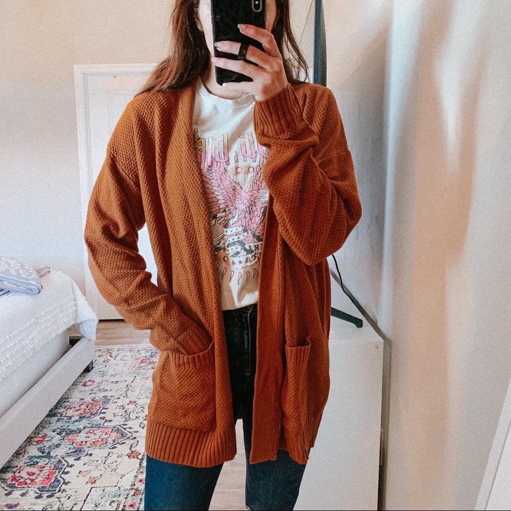 RUST CARDIGAN
